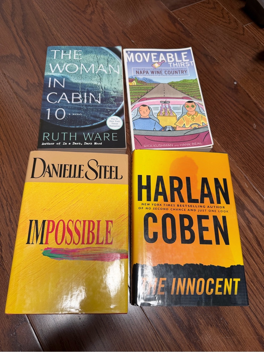 Set of 4 Paperback & Hardcover books